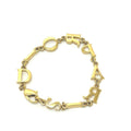 Dior Bracelet Paris Logo Metal Gold