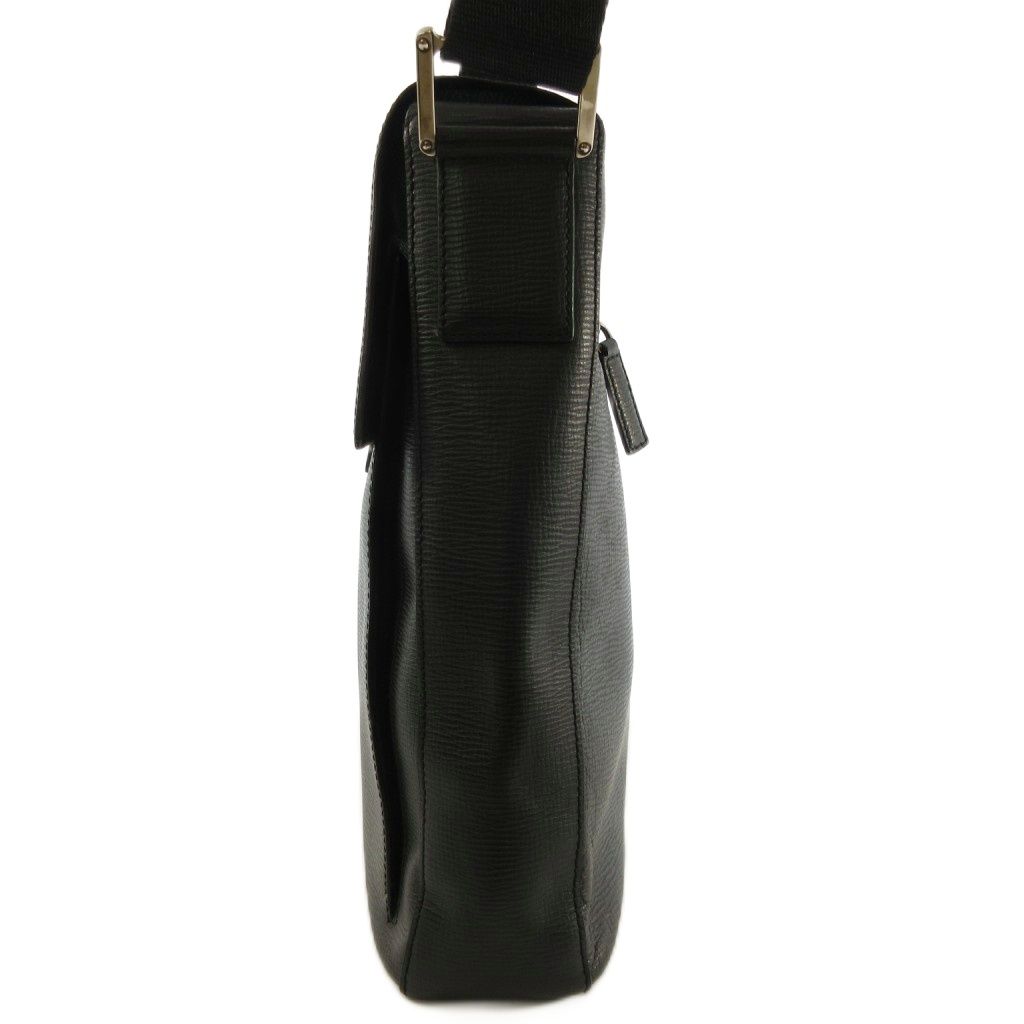 Loewe Crossbody Flap Shoulder Bag Leather Black — view 2