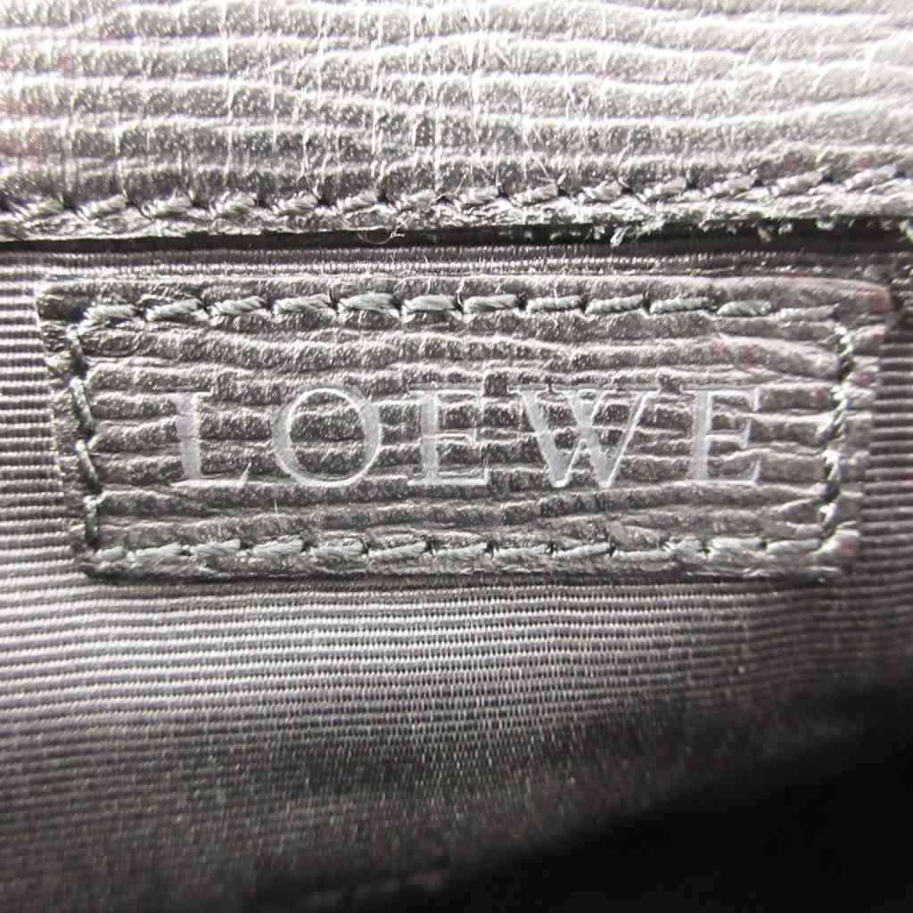 Loewe Crossbody Flap Shoulder Bag Leather Black — view 6