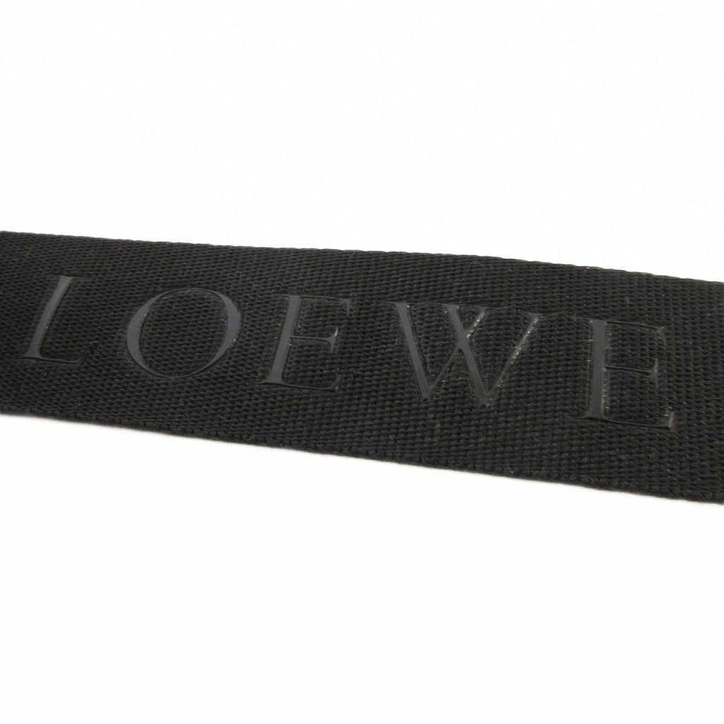 Loewe Crossbody Flap Shoulder Bag Leather Black — view 9