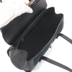 Gucci Banboo Hand Bag GG Canvas Leather Black Silver — view 7