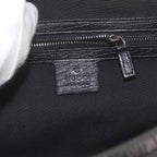 Gucci Banboo Hand Bag GG Canvas Leather Black Silver — view 8
