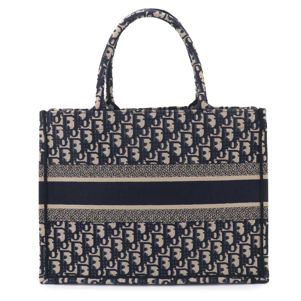 Dior Oblique Book Tote Canvas Navy — view 3