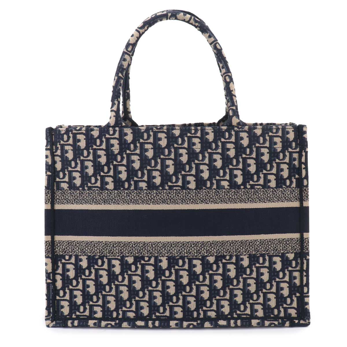 Dior Oblique Book Tote Canvas Navy — view 3