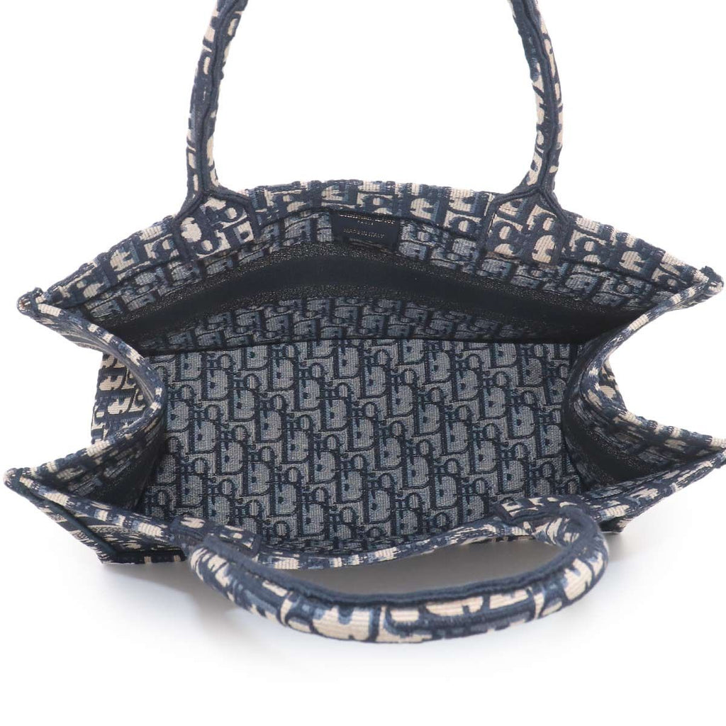 Dior Oblique Book Tote Canvas Navy — view 7