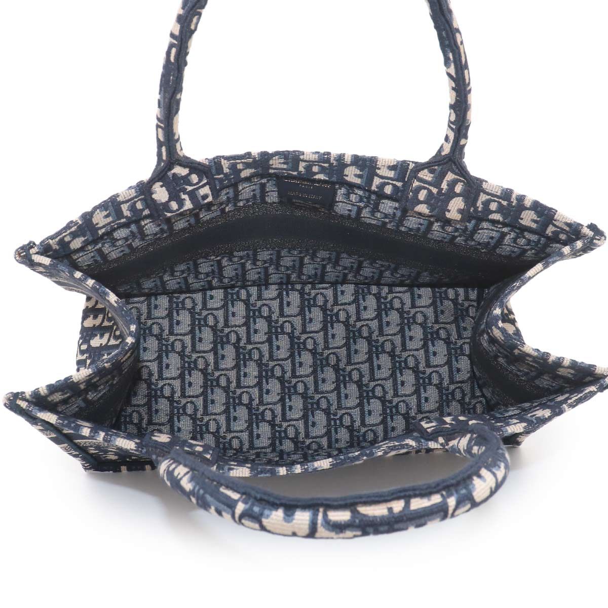 Dior Oblique Book Tote Canvas Navy — view 7