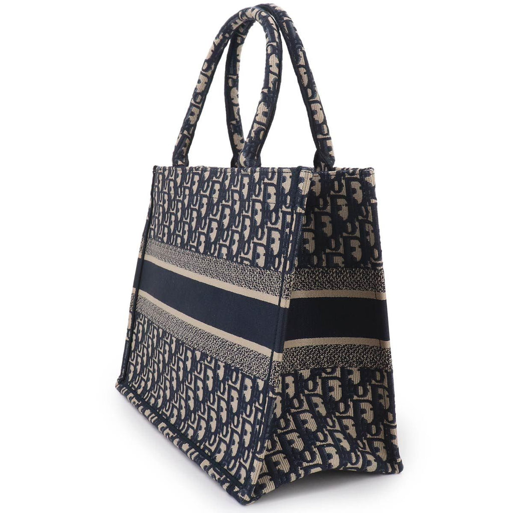 Dior Oblique Book Tote Canvas Navy — view 4