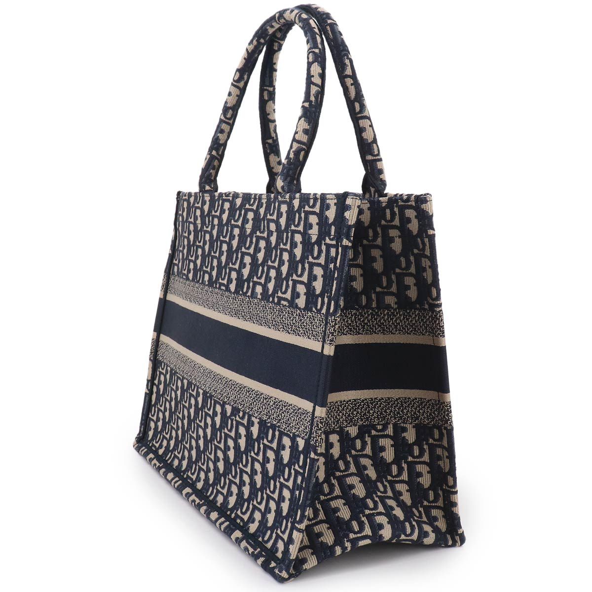 Dior Oblique Book Tote Canvas Navy — view 4