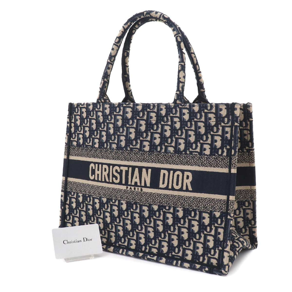 Dior Oblique Book Tote Canvas Navy — view 2
