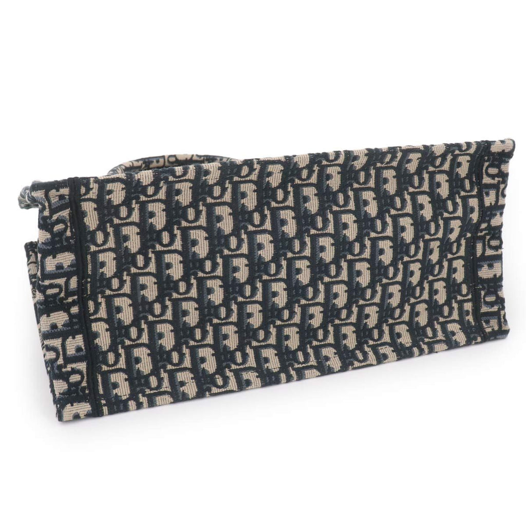 Dior Oblique Book Tote Canvas Navy — view 4