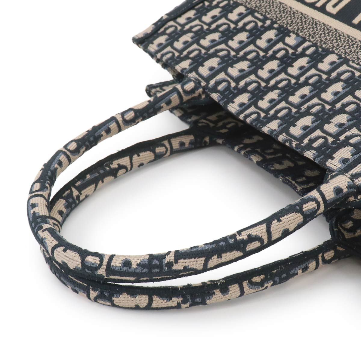 Dior Oblique Book Tote Canvas Navy — view 5