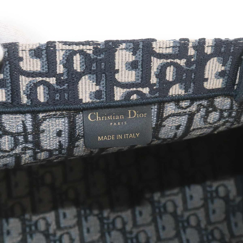 Dior Oblique Book Tote Canvas Navy — view 7