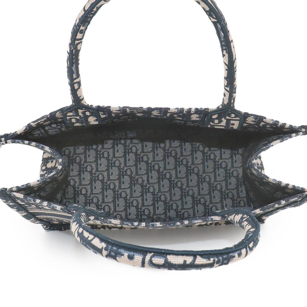 Dior Oblique Book Tote Canvas Navy — view 6