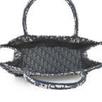 Dior Oblique Book Tote Canvas Navy — view 6