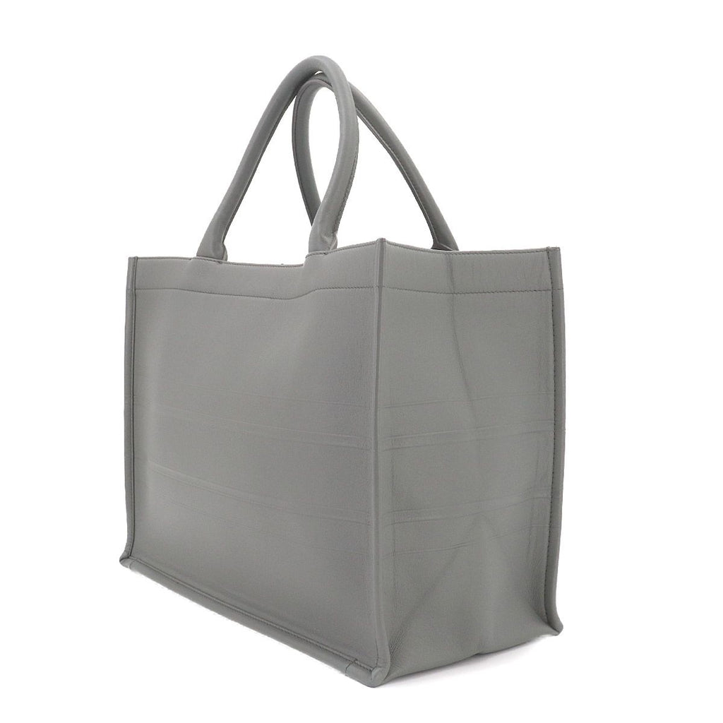 Dior Book Tote Leather Gray Medium — view 3