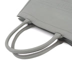 Dior Book Tote Leather Gray Medium — view 5