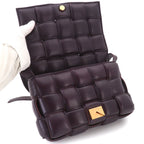 Bottega Veneta Intrecciato Padded Cassette Shoulder Bag Leather Purple — view 6