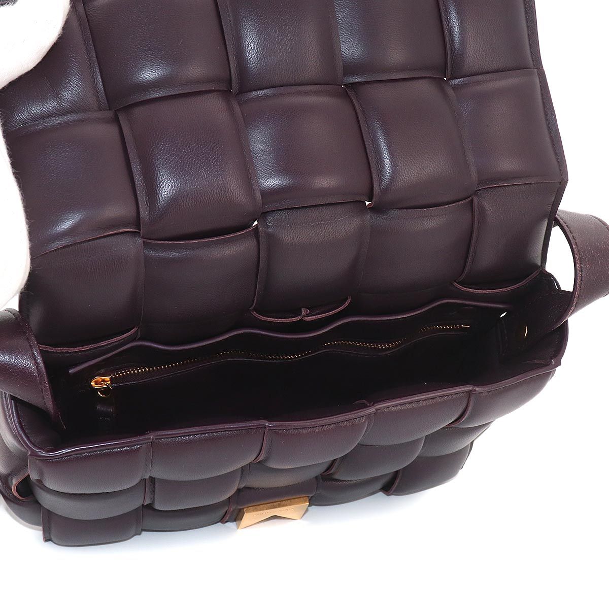 Bottega Veneta Intrecciato Padded Cassette Shoulder Bag Leather Purple — view 7