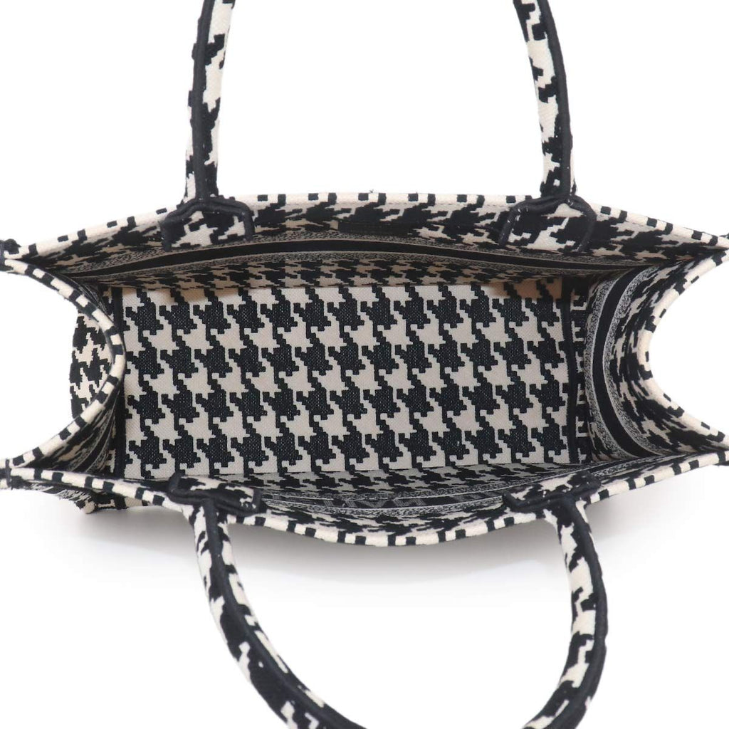 Dior Book Tote Canvas Black Houndstooth — view 7