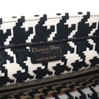 Dior Book Tote Canvas Black Houndstooth — view 8