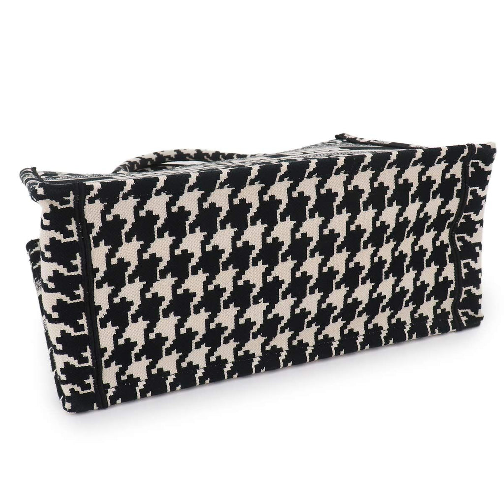 Dior Book Tote Canvas Black Houndstooth — view 5