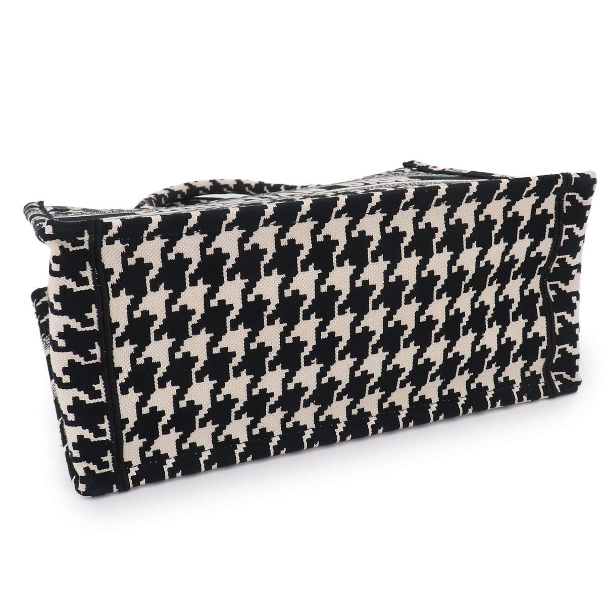 Dior Book Tote Canvas Black Houndstooth — view 5