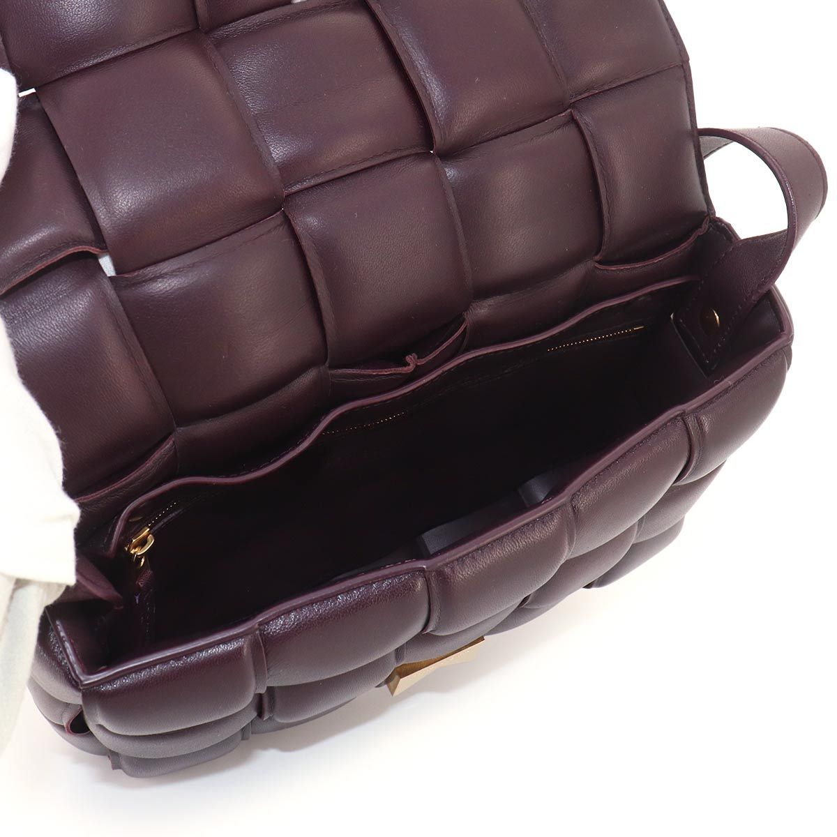 Bottega Veneta Intrecciato Padded Cassette Shoulder Bag Leather Purple — view 7