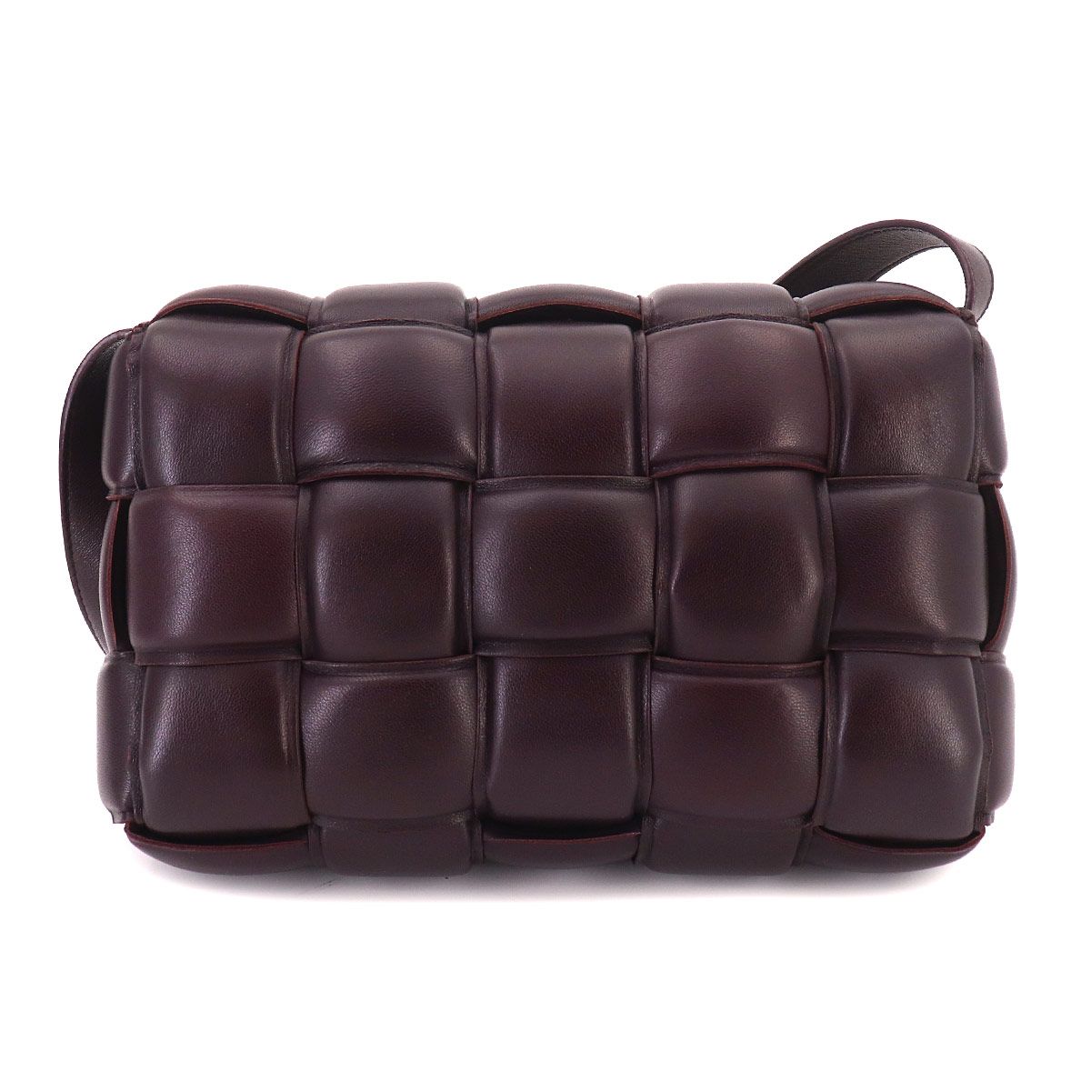 Bottega Veneta Intrecciato Padded Cassette Shoulder Bag Leather Purple — view 2