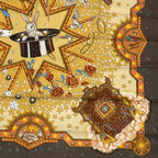 Hermes Carre 90 la Magie Magic Rabbit Pigeon Clown Silk Brown Scarf — view 5