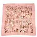 Hermes Carre 90 Paddock Pink Scarf Silk