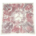 Hermes Carre 90 Silk Scarf le Jardin de Leila's Garden White