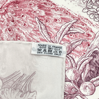 Hermes Carre 90 Silk Scarf le Jardin de Leila's Garden White — view 6