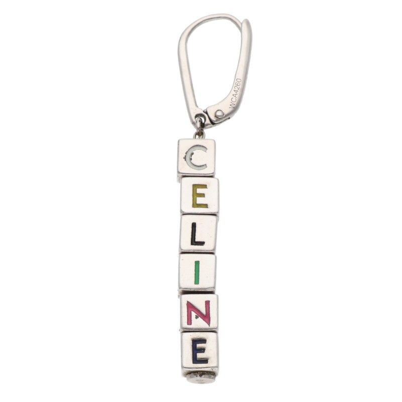 Celine Logo Cube Earrings — view 4