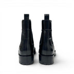 Hermes Boots Short Shoes Leather Black Side Gore Wing — view 5