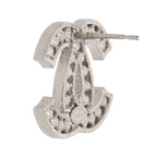 Chanel CC Logo Rhinestone Earrings — view 5