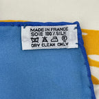 Hermes Carre 90 Vive les Champion Viva Blue Scarf — view 6