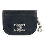 Celine Nano Besace Triomphe Shiny Calfskin Key Ring Card Case