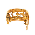 Chanel Logo Earrings Gold Plated — view 5