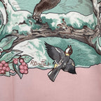 Hermes Carre 90 Les Quatre Saisons Four Seasons Brown Animal Flower Scarf Silk