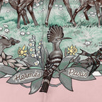 Hermes Carre 90 Les Quatre Saisons Four Seasons Brown Animal Flower Scarf Silk