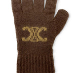 Celine Gloves Brown Triomphe Monogram — view 4