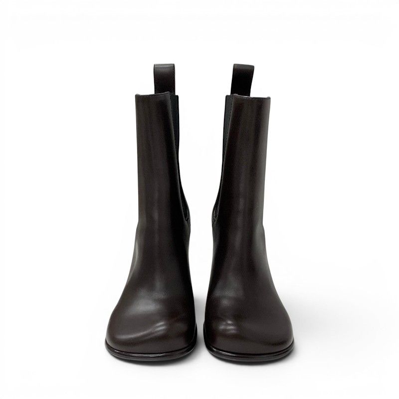 Bottega Veneta Boots Short Shoes Leather Brown Storm Chelsea Side Gore — view 2
