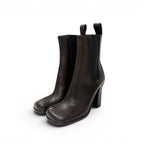 Bottega Veneta Boots Short Shoes Leather Brown Storm Chelsea Side Gore