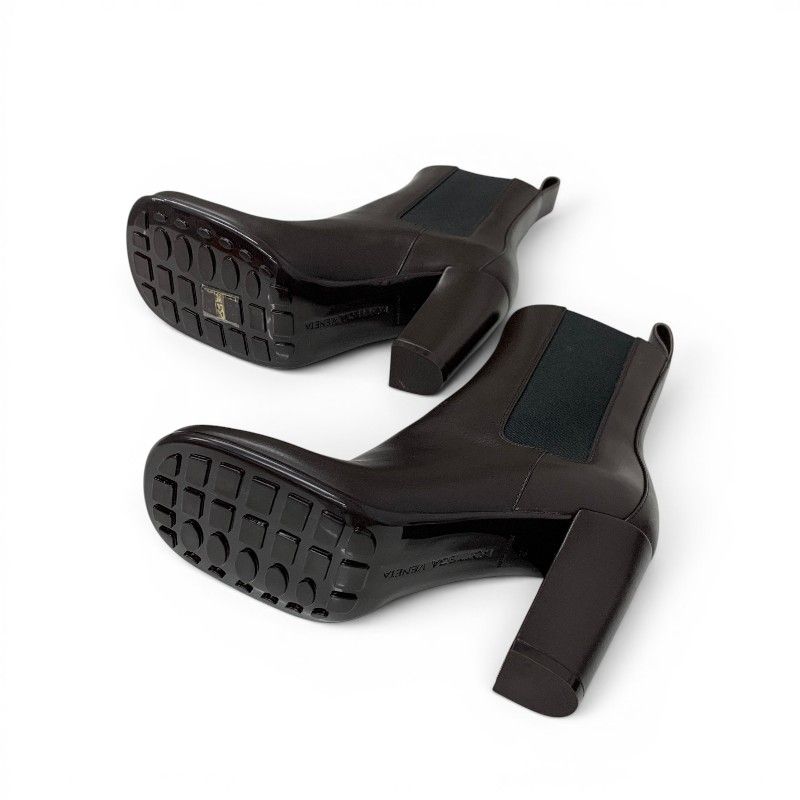 Bottega Veneta Boots Short Shoes Leather Brown Storm Chelsea Side Gore — view 6