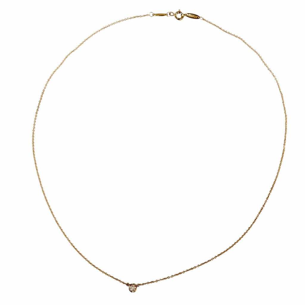 Tiffany & Co Elsa Peretti by the Yard Diamond Necklace 750 Yellow Gold — view 2
