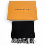 Louis Vuitton Cashmere Echarpe Jhelum LV Logo Embroidered Scarf with Fringe — view 2