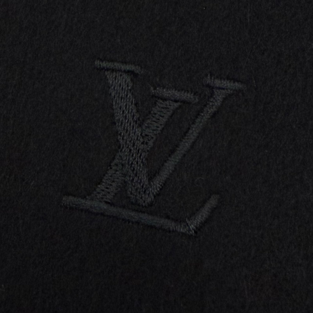 Louis Vuitton Cashmere Echarpe Jhelum LV Logo Embroidered Scarf with Fringe — view 5