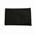 Hermes Calvi Chevre Misol Silver Coin Case Card Black