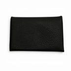 Hermes Calvi Chevre Misol Silver Coin Case Card Black