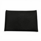 Hermes Calvi Chevre Misol Silver Coin Case Card Black — view 3